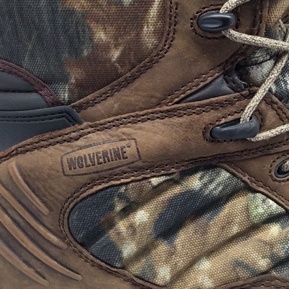 EUC Wolverine Thinsulated Ultra Insulation Waterproof Camo Leather High Top Boot - Picture 3 of 16